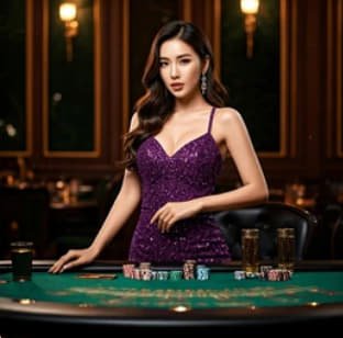 royal 2d ဒေါင်းလုဒ် APP ဖြင့် မြန်မာ ကစားသမား Live Casino Baccarat ကစားနေသောပုံ